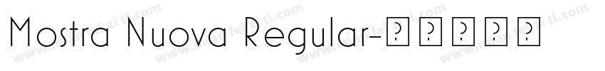 Mostra Nuova Regular字体转换